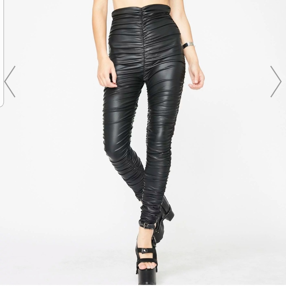 DOLLSKILL HIGHWAIST LEATHER LEGGINGS